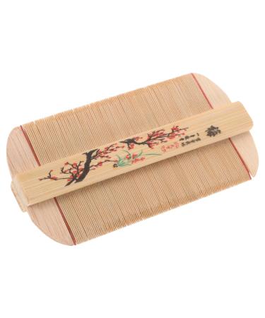 YARNOW Peigne Bambou Double Face Dents Fines pour Chats et Chiens Peigne Traditionnel Anti-poux et Pellicules Soin Doux Du Chevelu et D m lage Naturel