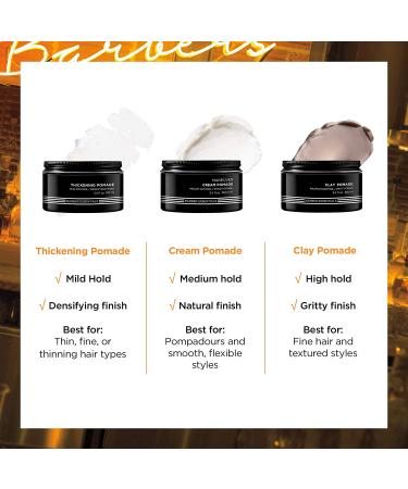 Redken Brews Cream Pomade 3.4oz for Men - Medium Hold, Natural Finish - Buy Online on GoSupps.com
