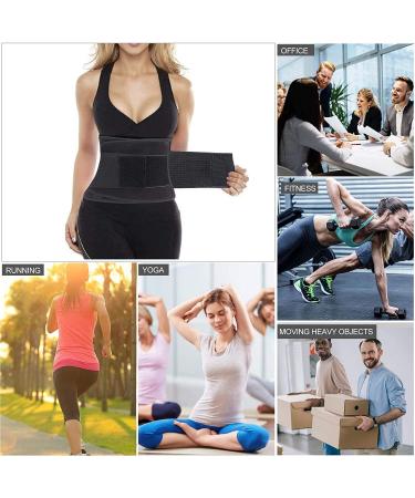 Lumbar Lower Back Brace Support Belt for Pain Relief & Weight Loss - M Black Medium - Buy Online on GoSupps.com