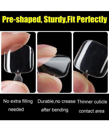 gootrades Soft Gel Toe Nail Tips for Soak Off Gel Extension - 360pcs, Clear False Toenails for Home DIY Manicure - 12 Sizes - Buy Online on GoSupps.com