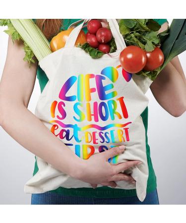 Gatichetta Heat Transfer Vinyl Roll  Gradient Rainbow Iron on HTV Vinyl 12" x 6FT  Smooth PU HTV for T-Shirts  Fabric  DIY Designs 12" x 6ft Pu Rainbow 01 - Buy Online on GoSupps.com