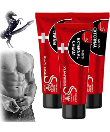 External men's cream-2023 new men's massage cream XBS Xuanbse Creme XXXL VITALITY BOOST CREME DREATIONATION DEFORE PLITIONSION (3 pieces) all night)