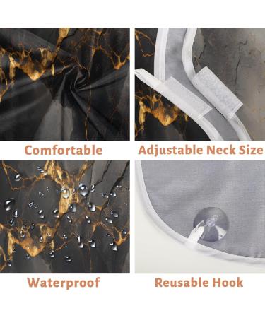 Marble Beard Bib Apron - Best Beard Hair Catcher for Men | Perfect Father's Day & Anniversary Gift with 2 Suction Cups - Buy Online on GoSupps.com