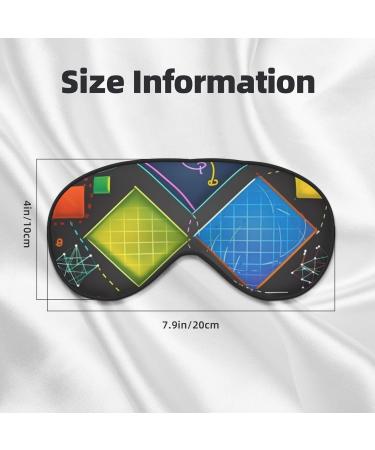 Math Quiz Printed Soft Eye Mask - Zero Eye Pressure Travel Blackout Eye Mask for Restful Sleep | International Shipping Available - Buy Online on GoSupps.com