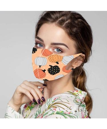 Yliquor 5pc Adult Halloween Mouth Mask for Protection Face and Nose Health Washable Earloop Mask Reusable Washable for Men Women Adults (5 PC C) - Buy Online on GoSupps.com