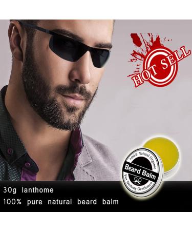 30 g natural beard balm beard balm for men moisturizing beard balm caring beard balm beard wash 100 natural beard balm beard care for men - Buy Online on GoSupps.com