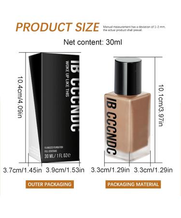  Rosixehird Liquid Foundation - Long-lasting makeup cream for oil control - Full coverage liquid foundation for women and girls - Spots under-eye coverage - Buy Online on GoSupps.com