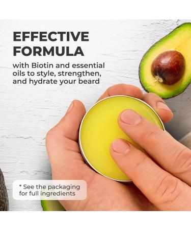 GUARD&MARINE Unscented Beard Balm with Biotin & Essential Oils - 2 oz Leave-In Conditioner for Styling Strengthening & Hydrating Beards & Mustaches - International Shipping Available - Buy Online on GoSupps.com