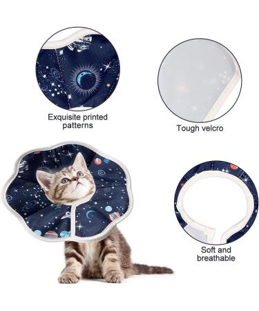 Jagowa Cat Cone Collar Adjustable Foldable Cat Recovery Collar Soft Protective Neck Elizabeth Collar After Surgery for Kitten Puppy - Buy Online on GoSupps.com