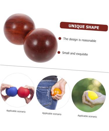 Ultechnovo Handball Puppet Heads | 2 Sets of Large Wooden Balls for Hand Exercises | Perfect for Tinker & Gently Rolling Activities - Buy Online on GoSupps.com
