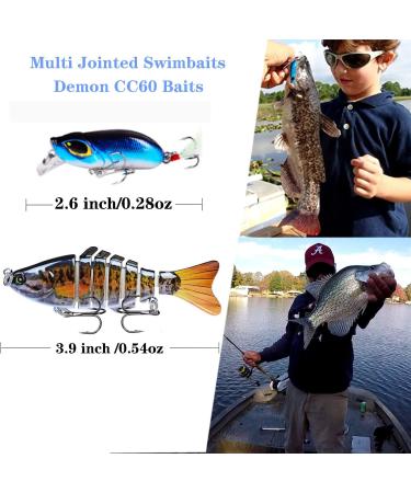 Sinrier 36 Pcs Freshwater Fishing Lures Kit for Bass Trout Salmon - Spoon Lures & Soft Plastic Bait Tackle with Tool Box - Fly Fishing Wet Flies Accessories - Buy Online on GoSupps.com