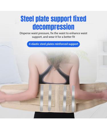 Back Braces for Lower Back Pain Relief Breathable Back Support Belt Adjustable Lumbar Support Belt Reinforced Bones Back Pain Belt M - Buy Online on GoSupps.com