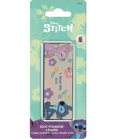 DISNEY STITCH & ANGEL 4 SIDED 4 GRIT BUFFING BLOCK - Ideal for Hand Beauty and Manicure - Polishing Sanding Shine - Stitch Print Design - Buy Online on GoSupps.com