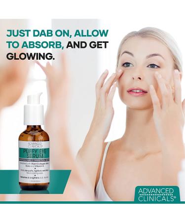 Advanced Clinicals Puffy Eye Serum - Professional Correction 1.75 fl oz | Reduce Dark Circles & Puffiness - Buy Online on GoSupps.com