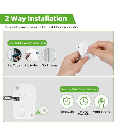 2pcs Window Safety Locks Window Restrictor Child Pet Window Locks for Upvc Windows Self Adhesive Adjustable Window Lock No Drilling for Child Pet Safety - Buy Online on GoSupps.com
