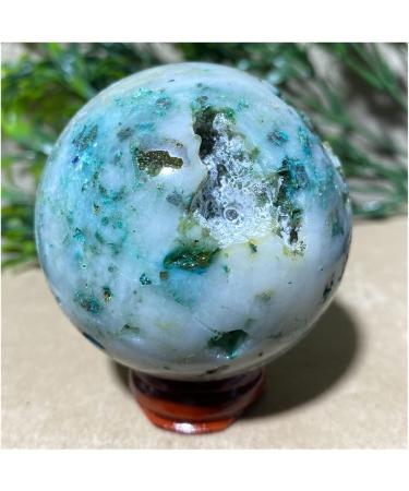 Blue Pine Stone Symbiont Crystal Quartz Natural Sphere Minerals Handwork Ball House Decoration Home +Stand 1pc (Color : 310-320g) - Buy Online on GoSupps.com