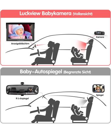 LuckView BM1 Baby Back Seat Camera - 1080p Night Vision Triple Zoom Easy 5-Minute Install | International Shipping Available - Buy Online on GoSupps.com