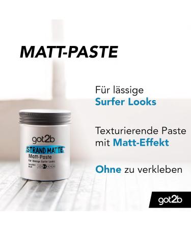 Shop GOT2B Beach Matte Paste 100ml | Ultimate Styling for Textured Surf Looks - Non-Greasy & Easy to Use - Buy Online on GoSupps.com