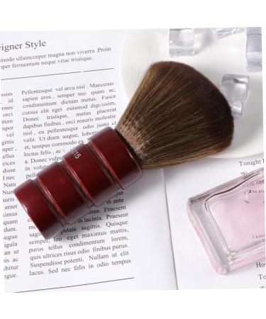 Beavorty dusters for cleaning Hair Cutting Brush Neck Duster Neck Brush Salon Brush hair brush face Wooden M Red - Buy Online on GoSupps.com