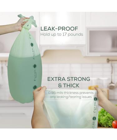 ANECO 100% Compostable Trash Bags - Biodegradable & Extra Thick - 13 Gallon 50 Count - OK Compost Home, BPI, and TUV Certified - Buy Online on GoSupps.com