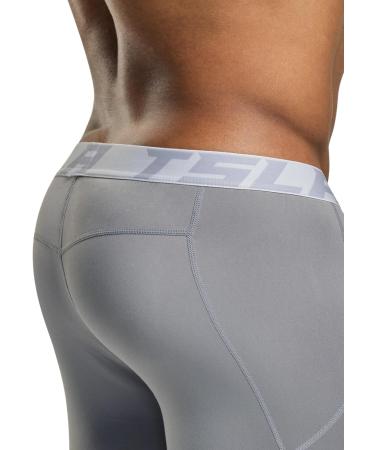 TSLA 2 Pack Men's Thermal Compression Underwear - Winter Sports Leggings with Fleece Lining - Light Grey/Pink XL - Buy Online on GoSupps.com