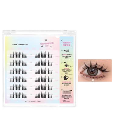 False Lashes | No Glue Eyelashes - Natural Look False Eyelashes Reusable and Long Lasting Lashes for Daily Use Dense