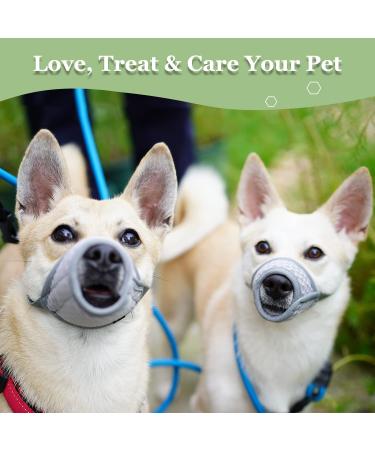 Breathable Dog Muzzle for XXS to XXL Adjustable Muzzles for Chihuahua Beagle & Golden Retriever | Prevent Biting & Chewing - Buy Online on GoSupps.com