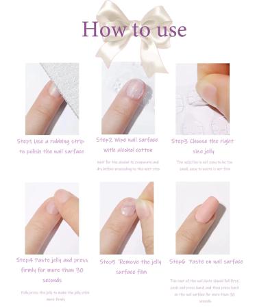 Shop Press on Nails - Medium Coffin Purple French Gradient - Glitter Full Cover Acrylic Nails | Reusable & Glossy - Perfect for Manicure - Buy Online on GoSupps.com