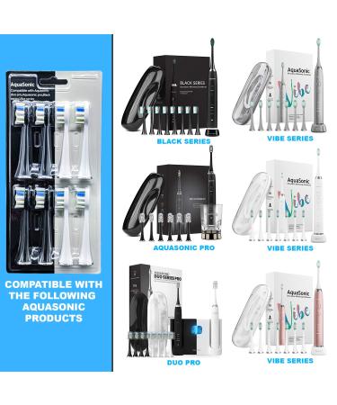 AquaSonic Duo PRO 8-Pack Replacement Brush Heads | Upgraded ProFlex for Superior Plaque Removal - Buy Online on GoSupps.com