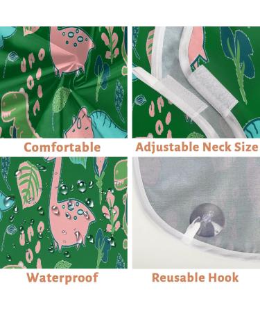Dinosaurs Beard Bib Apron for Men - Non-Stick Waterproof Hair Catcher & Grooming Cape - Perfect Shaving Gift with Suction Cups - Buy Online on GoSupps.com