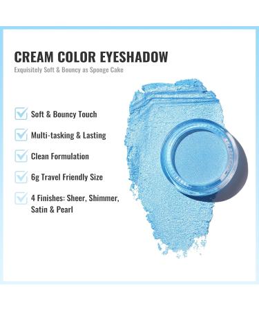 Oulac Glitter Eyeshadow Blue | Waterproof Elder Duo Highlighter | Vegan & Cruelty-Free | Durable Transparent Finish - Buy Online on GoSupps.com