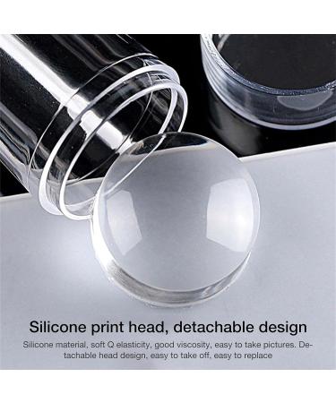 Certainoly Nail Art Stamper - Clear Jelly Silicone Stamping Kit with Scraper & Image Plate for Perfect DIY Manicure - Buy Online on GoSupps.com