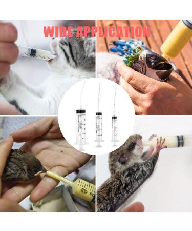 Baby Bird Feeding Syringe Set 10ml 20ml 60ml Pet Parrot Feeding Syringe with Tubes Bird Syringe Feeder Measuring Syringe Tools for Feeding Small Animals Scientific Industrial Labs (10ml+20ml+60ml) - Buy Online on GoSupps.com