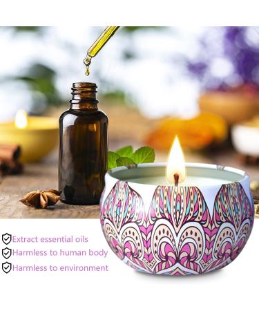 12 Pack Scented Candles Gift Set - Natural Soy Wax with Essential Oils for Stress Relief - Aromatherapy Candles for Home - Perfect for Women's Meditation and Bath - Buy Online on GoSupps.com