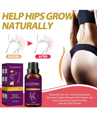 Buy BootyProfi Hip Lifting Massage Oil - Natural Butt Enhancement & Plumping Oil for Firmer Hips (1PC) - International Shipping Available - Buy Online on GoSupps.com