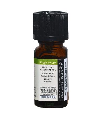 Aura Cacia Organic Tea Tree Essential Oil - 0.25 fl oz (7.4 ml) | 100% Pure & Natural - Buy Online on GoSupps.com