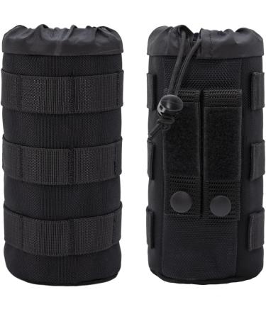 Dotacty MOLLE Bottle Pouch Holder - Tactical Water Bottle Holster for Duty Belt - Heavy Duty Sport Bottle Bag for Hiking, Climbing, Camping - Black - Buy Online on GoSupps.com