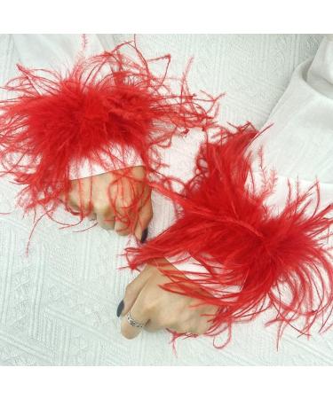 hgnxa Wrist Feather Cuffs Feather Wristband Feather Slap Bracelet Fashion Cuff Ponytail Holder Hair Tie Black - Buy Online on GoSupps.com