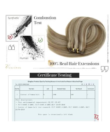 Vivien Blond Real Hair Treat Extensions - Remy Tress 55cm 100g Light Brown & Light Blond Highlights - Premium Quality International Shipping - Buy Online on GoSupps.com
