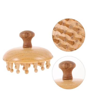 Magiclulu 5-St Massage Comb - Portable Beech Wood Hair & Body Massager Wide Tooth Relaxation Comb for Women - Buy Online on GoSupps.com