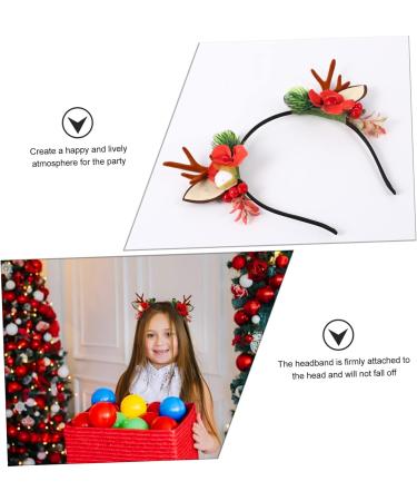 HAPINARY Antler Headband Reindeer Antlers Headband Prom Hair Accessories Deer Horn Headband Lovely Hair Hoop Winter Festival Headpiece Tiara Child Flocked Antlers Vintage Makeup - Buy Online on GoSupps.com