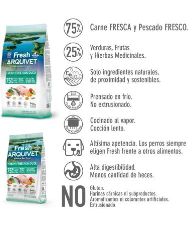 Arquivet Fresh Free Run Duck 10 kg Semi-Moist Duck Food - Buy Online on GoSupps.com