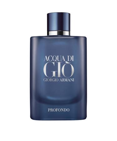 GIORGIO ARMANI Acqua Di Gio Profondo for Men Eau de Parfum Spray, Multi-color, 4.2 Fl Oz Fresh,Lavender,Rosemary 4.2 Fl Oz (Pack of 1)
