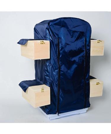 Dark Blue Large Bird Cage Cover - Windproof, Waterproof Shell Shield for Square or Long Cages - Buy Online on GoSupps.com