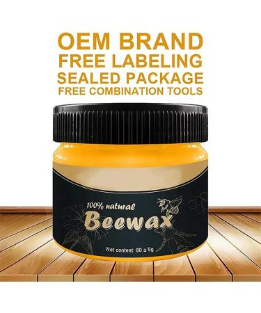 2023 Beeswax Furniture Polish Wood & Leather Furniture Polish Wood Seasoning Beeswax Traditional Pure Beeswax Wood Wax for Furniture Waterproof & Repair 2pcs - Buy Online on GoSupps.com