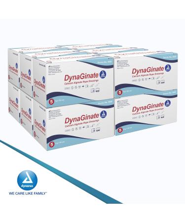 Buy Dynarex DynaGinate Calcium Alginate Wound Dressing - Sterile Non-Stick Gel Pads for Heavy Exudation - 2g x 30cm - 12 Boxes of 5 - Fast International Shipping - Buy Online on GoSupps.com