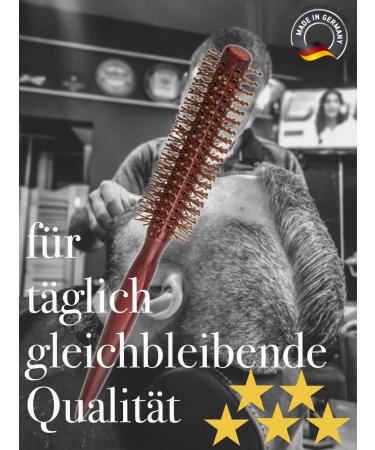 Buy Hairlich Round Brush | Men's Beard & Hair F hn Brush for Smoothing & Blow-Drying | Professional Volume Brush 2.7 cm - Perfect for Styling - Buy Online on GoSupps.com