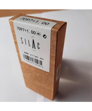 Silac Black Metal 7097 Men's Reading Glasses - Lightweight Durable +2.25 Rectangular Style - Buy Online on GoSupps.com