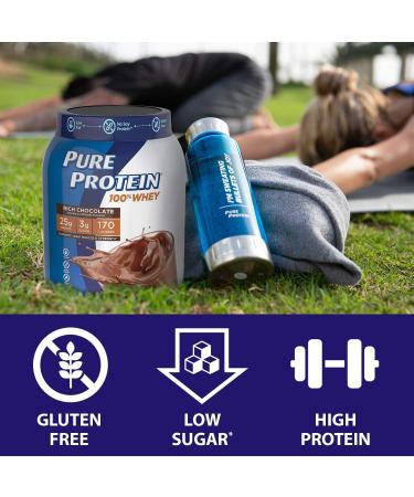 Pure Natural Whey Protein Powder - High Protein Vanilla 1.6 lbs | International Shipping Available - Buy Online on GoSupps.com