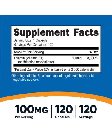 Mason Natural Vitamin B-1 250 mg - 100 Tablets | Supports Energy & Nerve Health - Buy Online on GoSupps.com